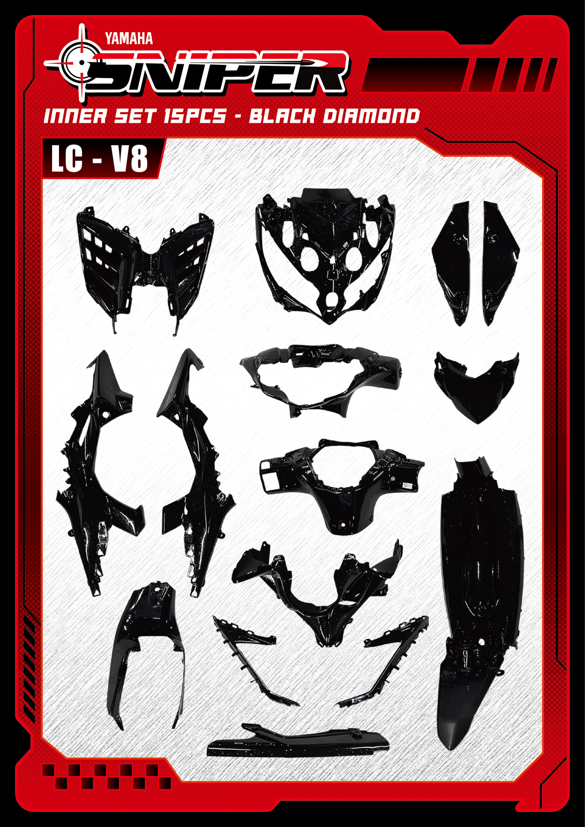 Sniper X LC135 V8 Inner Cover Set