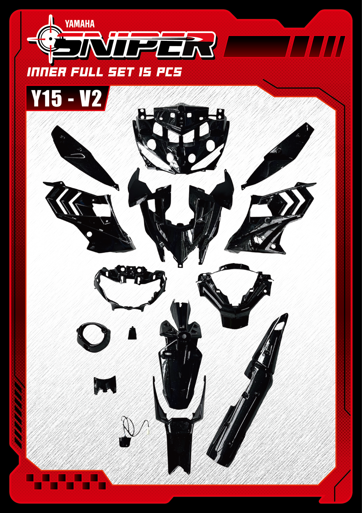 Sniper X Y15ZR V2 Inner Cover Set