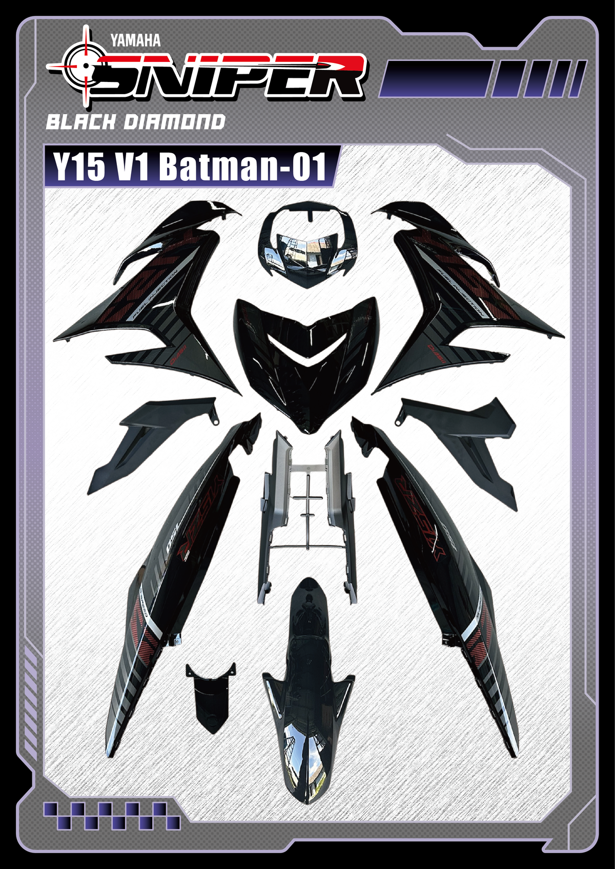 Sniper X Y15ZR V1 Coverset - BATMAN