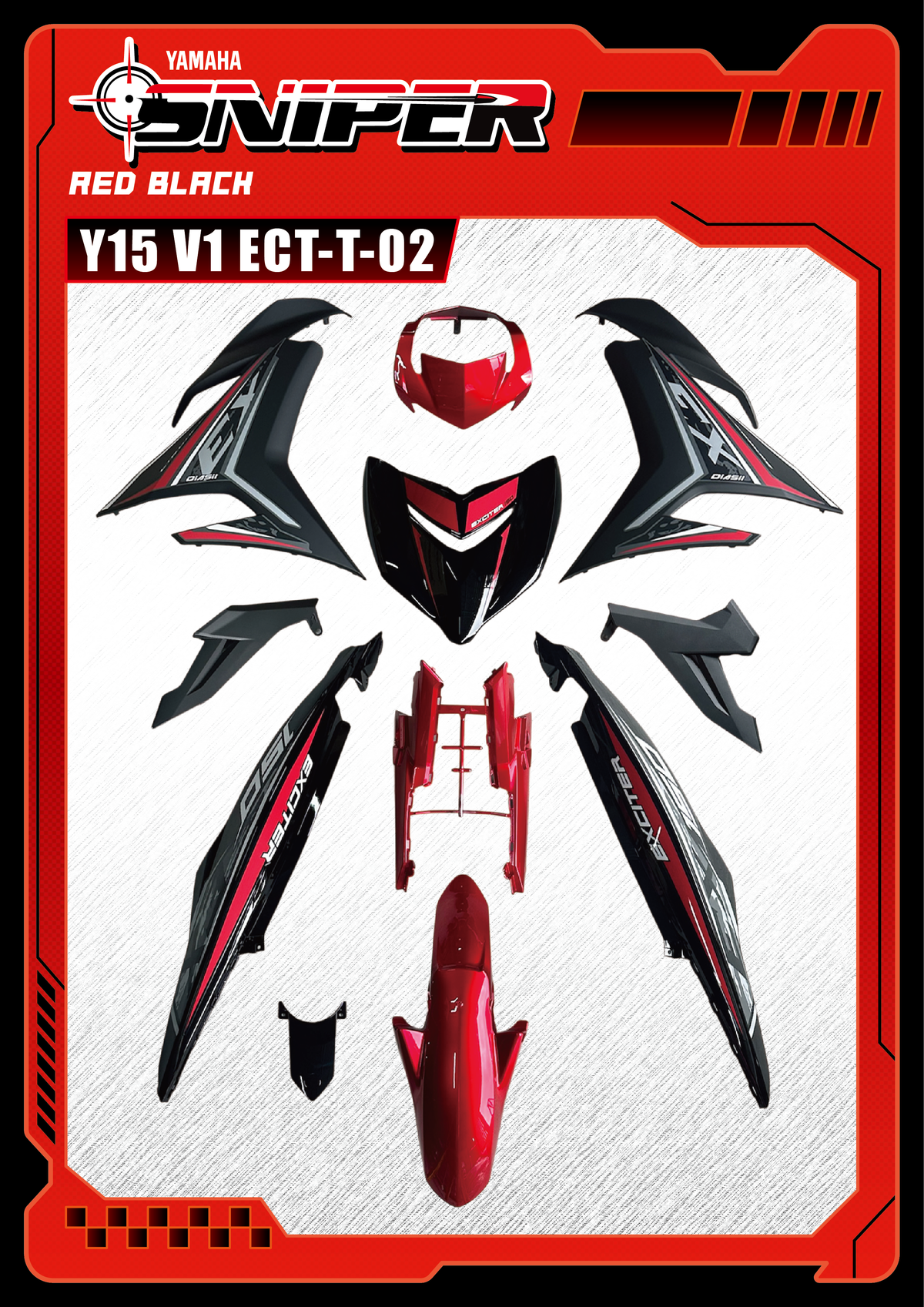 Sniper X Y15ZR V1 Coverset - ECT-THAI