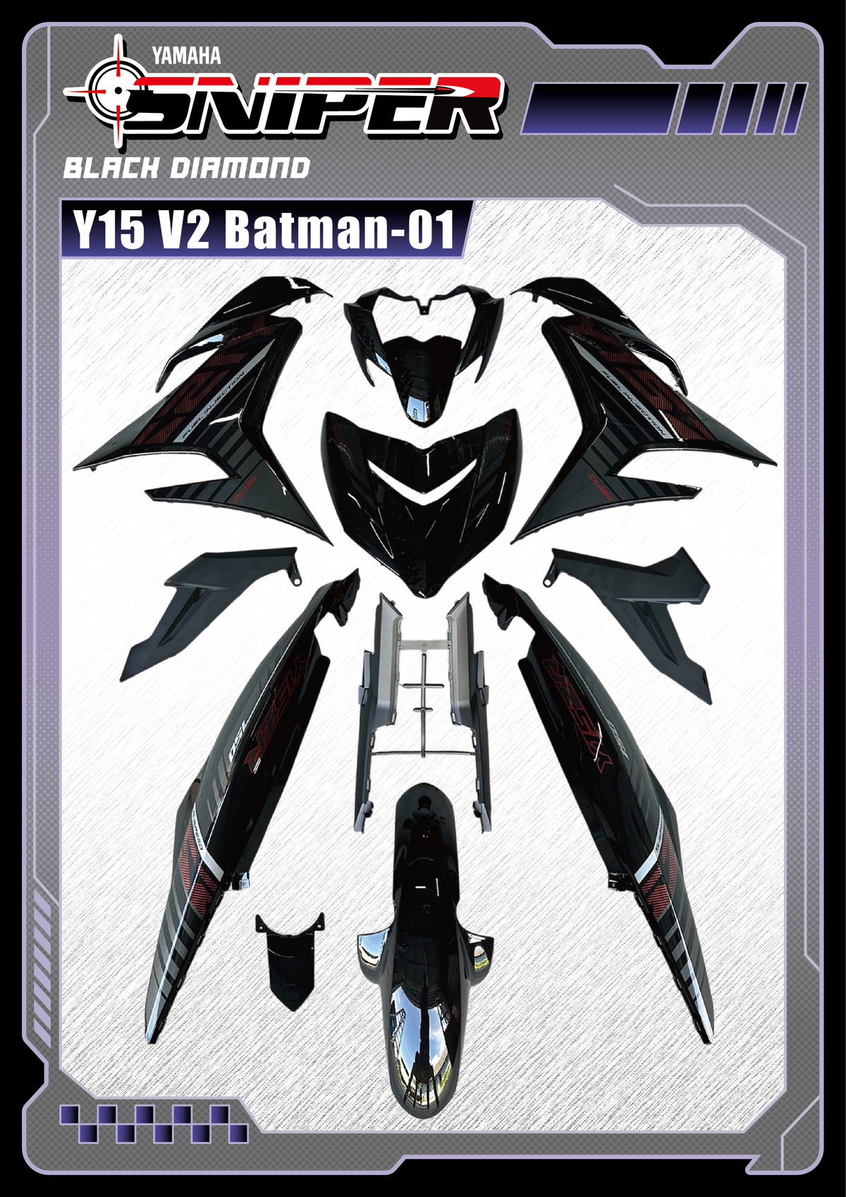 Sniper X Y15ZR V2 Coverset - BATMAN